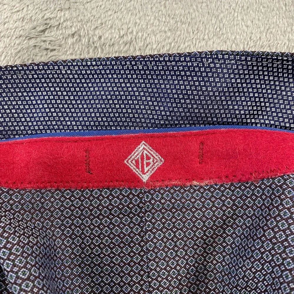 Ted Baker Sport Coat Men 44R Purple Micro Diamond Wool Blazer Modern Fit DEZIREJ